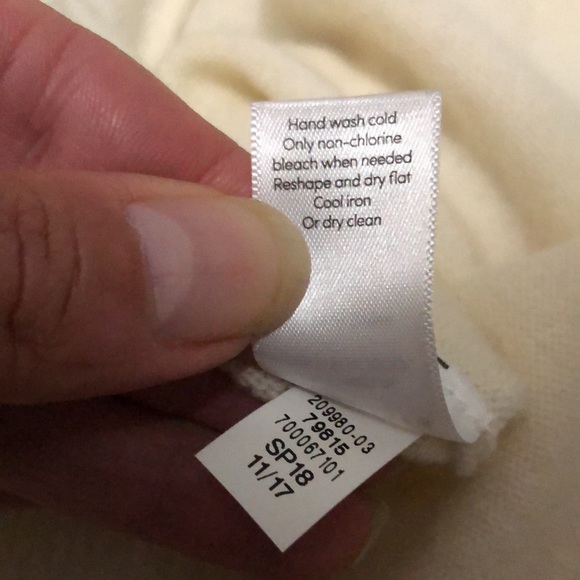 HPπ-NWT Athleta Step HemβStar GazerβWrap Sweater-Wool/Cashmere-Cream-Sz M - Picture 15 of 16